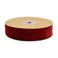 thumbnail image 1 of Red Velvet Ribbon with Wired Edges | 1 Inch Wide Christmas Gift Wrapping Ribbon | 10 Yards Flocked Craft Ribbon for Bows, Wreaths & DIY Holiday Decorations, 1 of 2