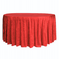 thumbnail image 1 of Red Velvet Tablecloth 120 Inch Round for Wedding Reception, Party, Banquet, Bridal Shower, 1 of 1