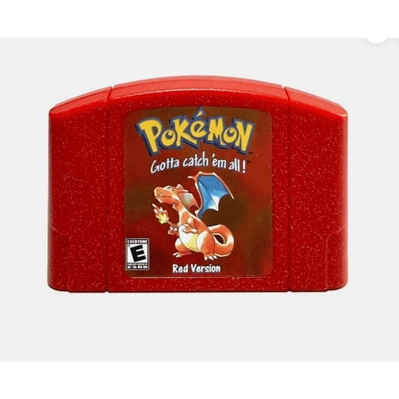 Red Version N64 Game Cartridge (US Version)