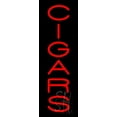 thumbnail image 1 of Red Vertical Cigars LED Neon Sign 24" Tall x 8" Wide, Clear Edge Cut Acrylic Backing, with Dimmer - Bright and Premium built indoor LED Neon Sign for Bar decor., 1 of 7