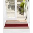 thumbnail image 1 of Red Vertical Stripes Front Door Mat Abstract Vintage Linen Texture Minimalist Welcome Doormat Indoor Outdoor Entrance Floor Mat Non-Slip Washable Runner Rug for Front Porch Decor 24x71 Inch, 1 of 6