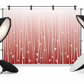 Red Vertical Wave Lines Photography Backdrop 7x5FT, Flower Gradient Minimalist Texture Photo Backdrops, Background for Photography Studio Photo Studio Background, Back Drop for Photoshoot