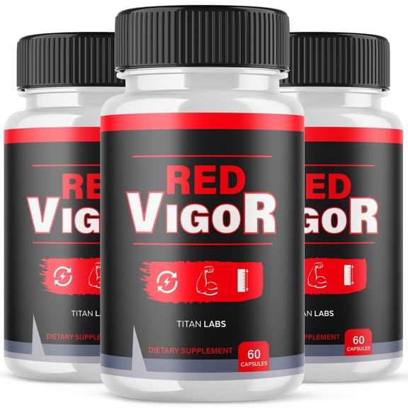 Red Vigor Advanced Formula Natural Supplement Pills for Max Strength RedVigor 180 Capsules