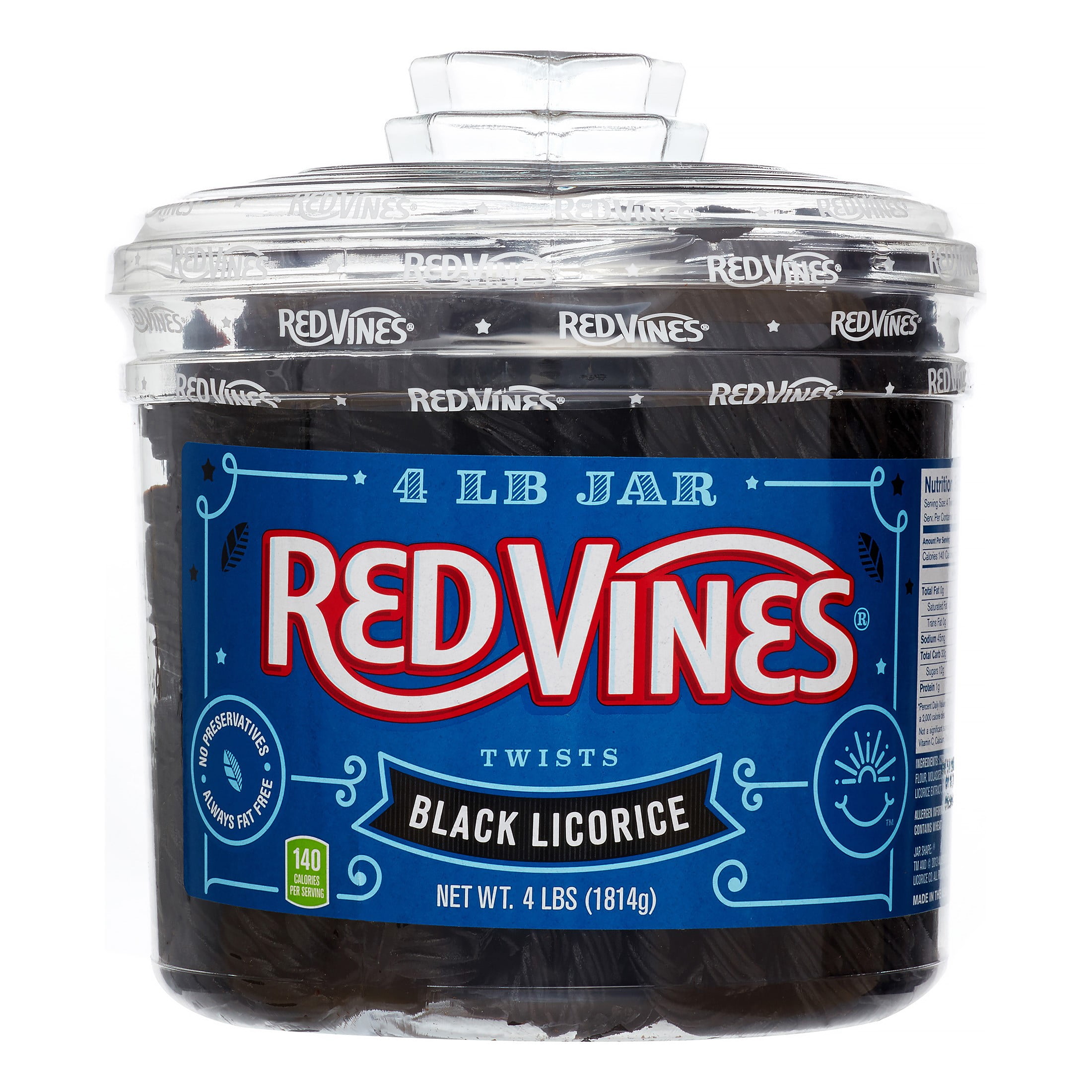 Red Vines Black Licorice Twists, 4 Lb.