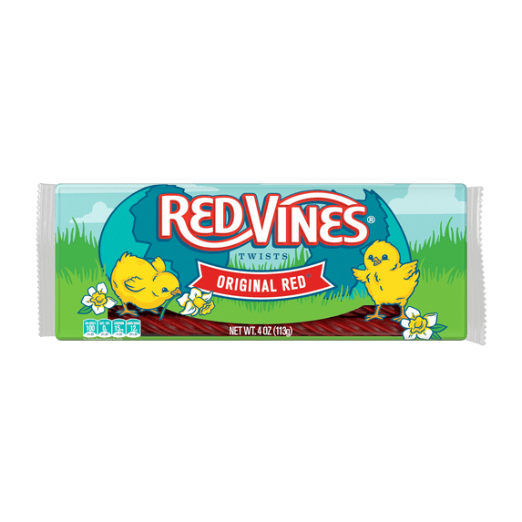 Red Vines Original Licorice Twists, Classic American Soft Chewy Raspberry Rope Candy Pack, 4 Ounces