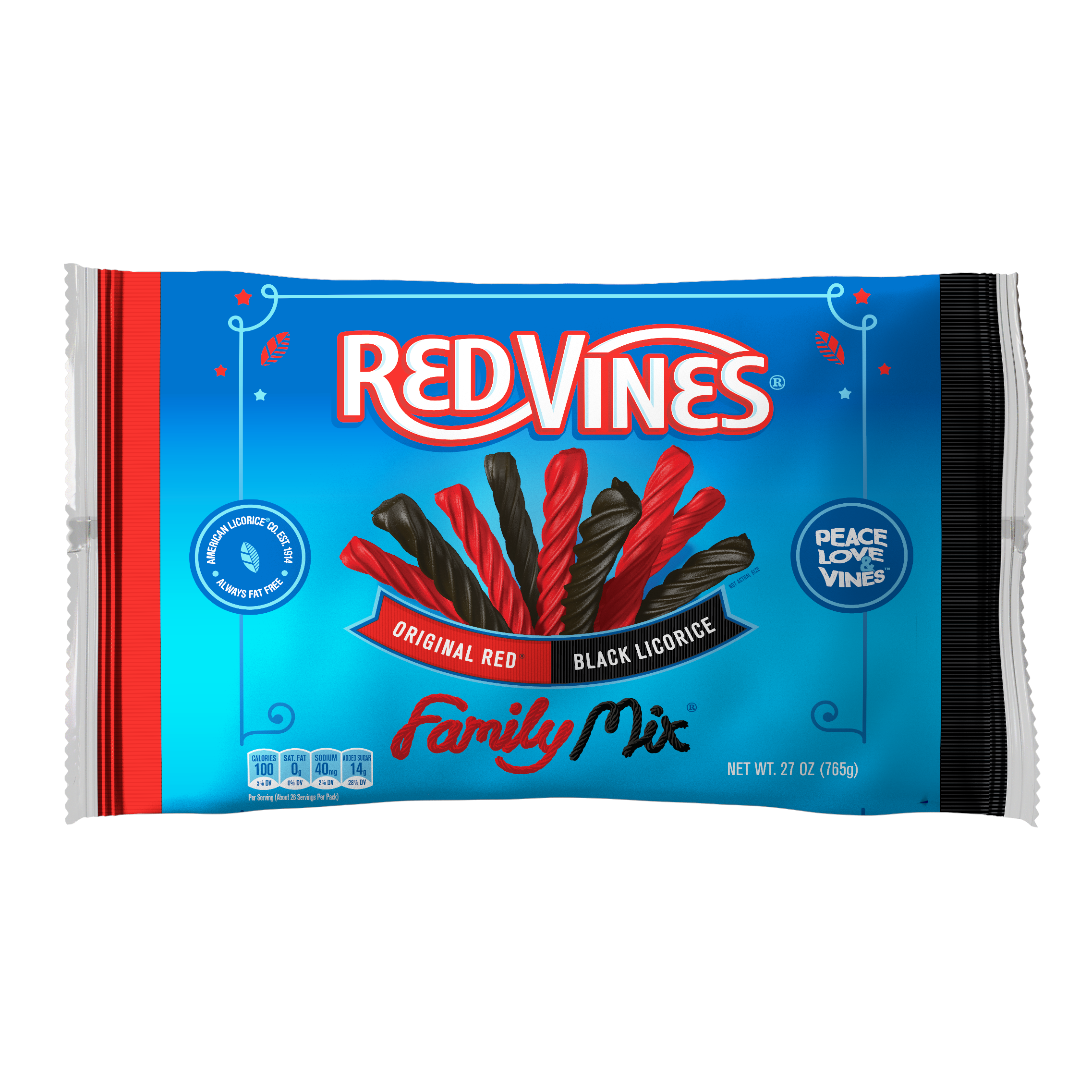 Red Vines Twists Family Mix Red & Black Licorice Candy, 27oz - image 1 of 8