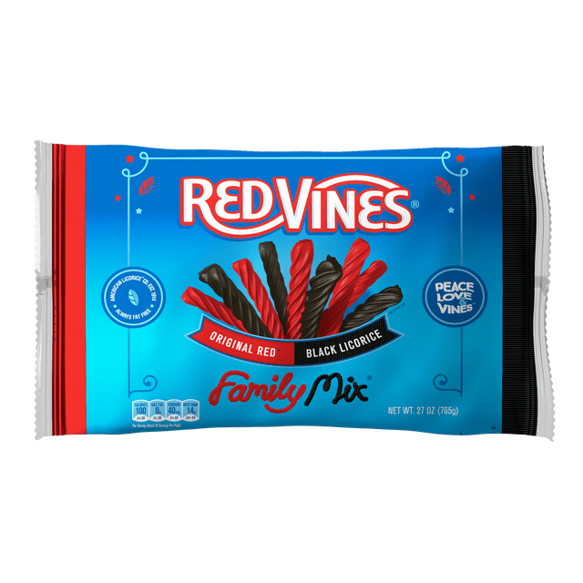 Red Vines Twists Family Mix Red & Black Licorice Candy, 27oz