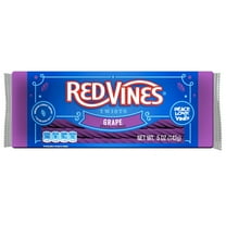 Red Vines Twists, Grape Licorice Chewy Candy, King Size 5oz Tray