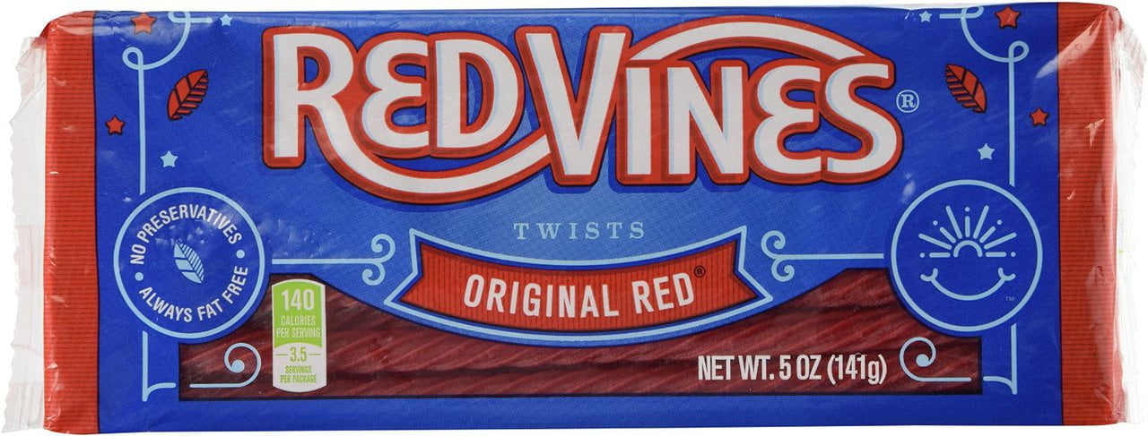 Red Vines Twists Original Red, 5 oz - Case of 24