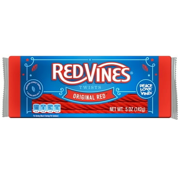 Red Vines Twists Original Red Chewy Candy King Size, 5oz Tray