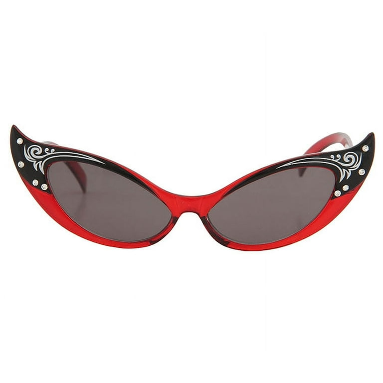 Red vintage cat eye glasses store
