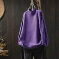 thumbnail image 1 of Red Vintage Crewneck Sweater Women Oversized Knit Pullover Casual High Neck Winter Warm Tops, 1 of 10
