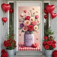 thumbnail image 1 of Red Vintage Truck Welcome Banner Red Roses Romantic Display Heart-shaped Balloons Pattern Love Backdrop for Valentine's Day Party Wedding Reception Welcome Ceremony, 1 of 9
