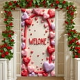 thumbnail image 1 of Red Vintage Truck Welcome Banner Red Roses Romantic Display Heart-shaped Balloons Pattern Love Backdrop for Valentine's Day Party Wedding Reception Welcome Ceremony, 1 of 9