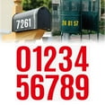 thumbnail image 1 of Red Vinyl Number Stickers 4 Inch for Mailbox Car Home, By Meiiso, Large Inventory!, 1 of 9