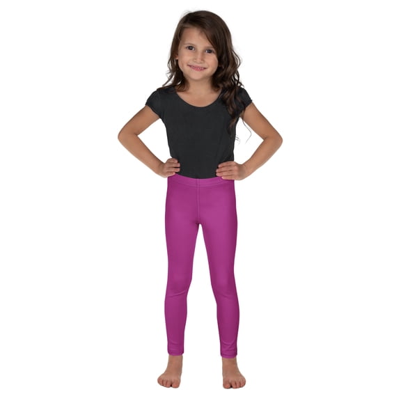 Red Violet, Violet Toddlers Leggings, Children Violet Leggings, Little Kids Violet Leggings, Baby Violet Leggings