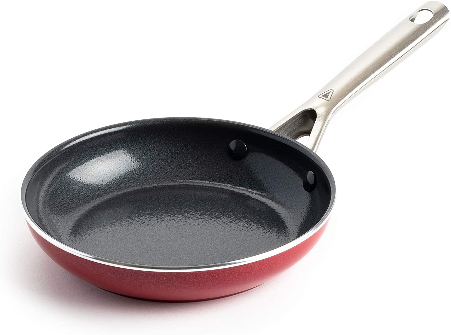 Red Volcano Textured Ceramic Nonstick 12 Piece Cookware Pots and Pans