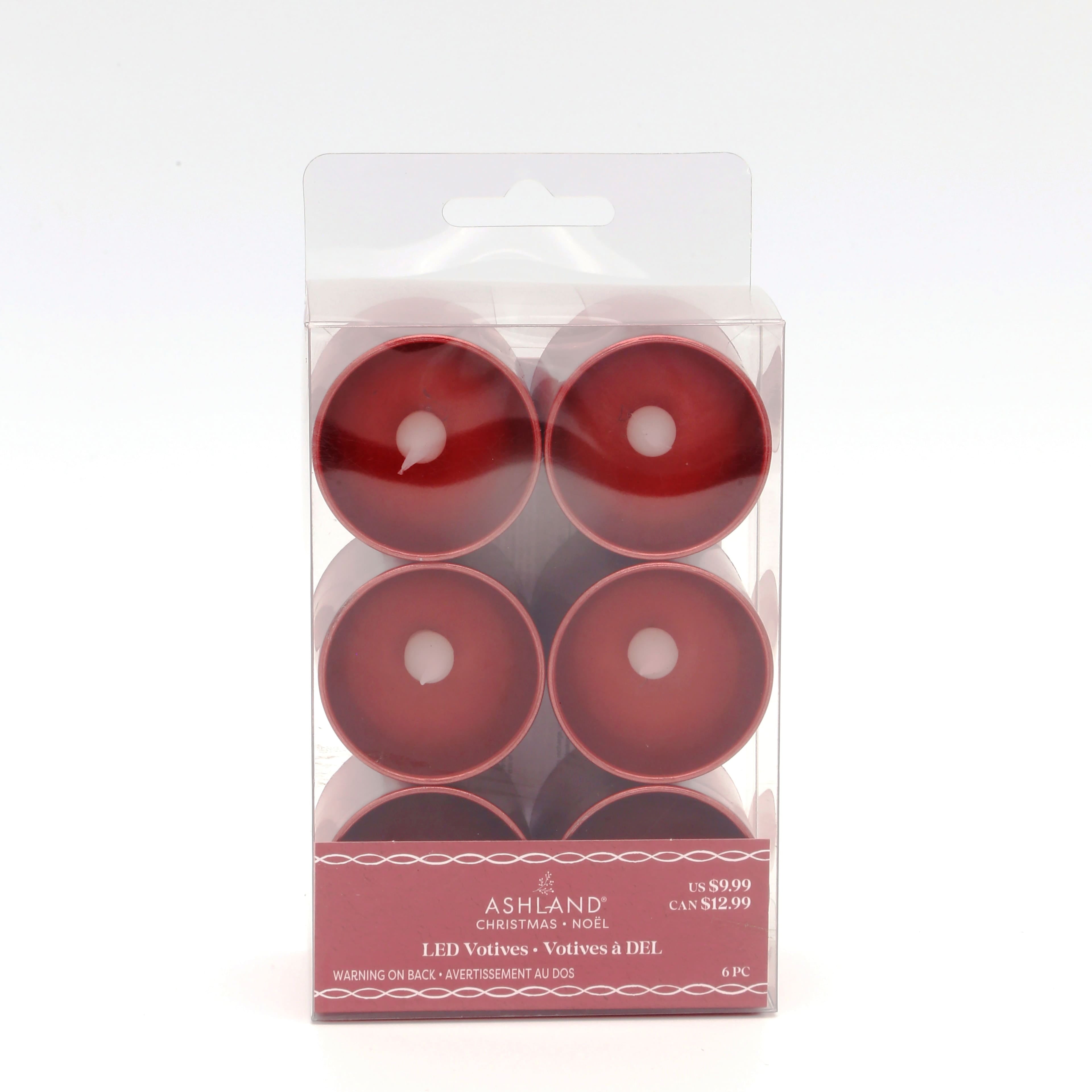 Red Votive LED Candles, 6ct. by Ashland®Christmas Candles