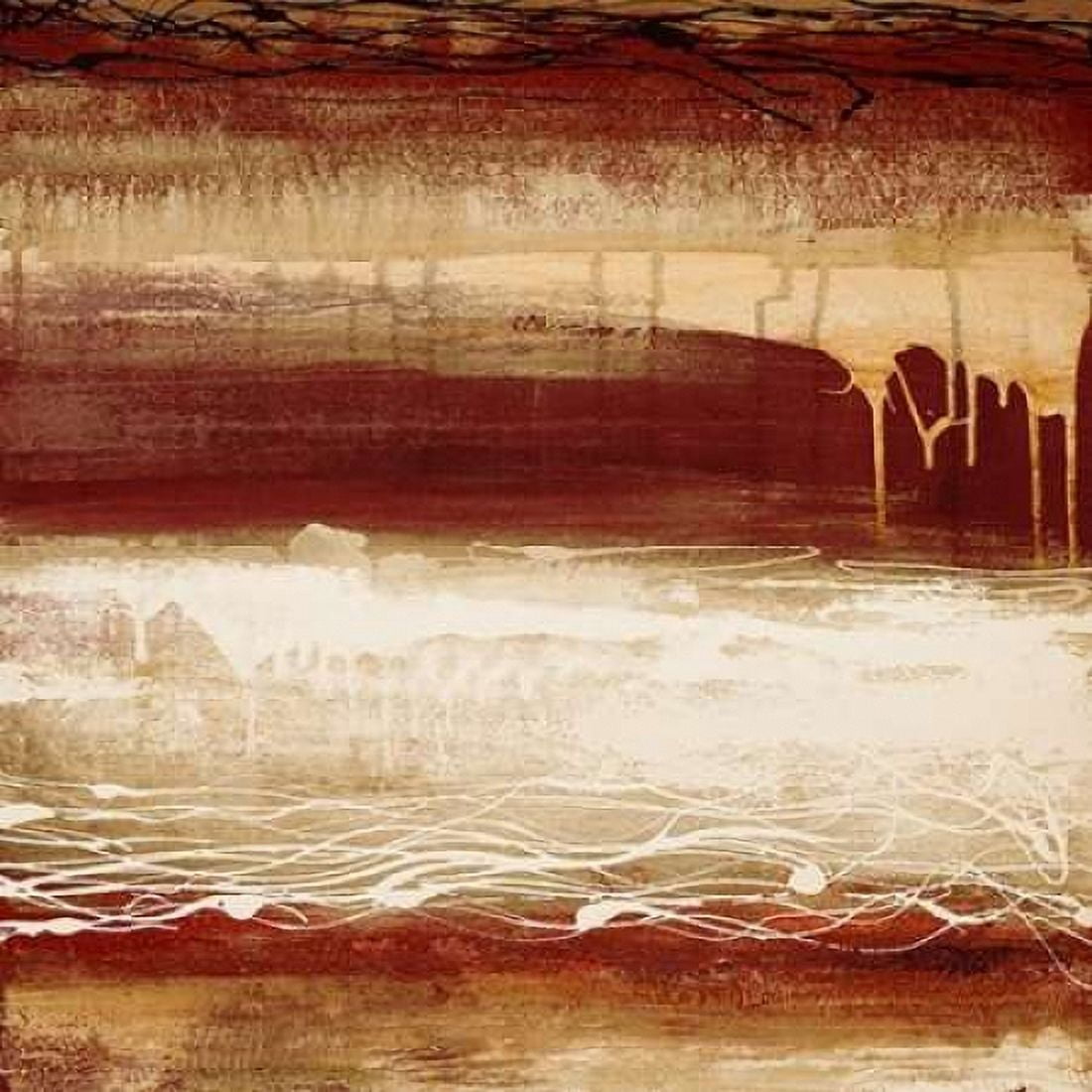 Red Wahn I Canvas Art - Michael Marcon (24 x 24)