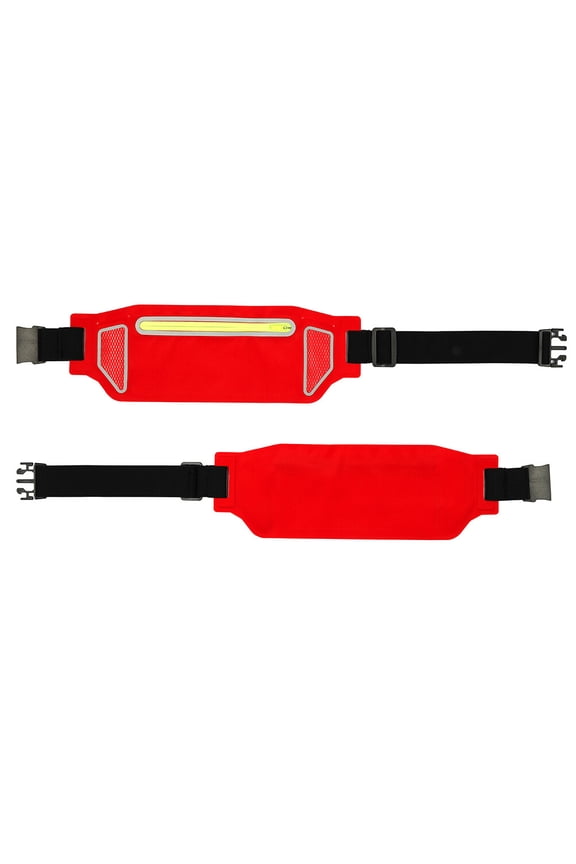 Red Waist Bag Phone Holder Runner Pocket Pouch Fanny Pack Travel Fitness