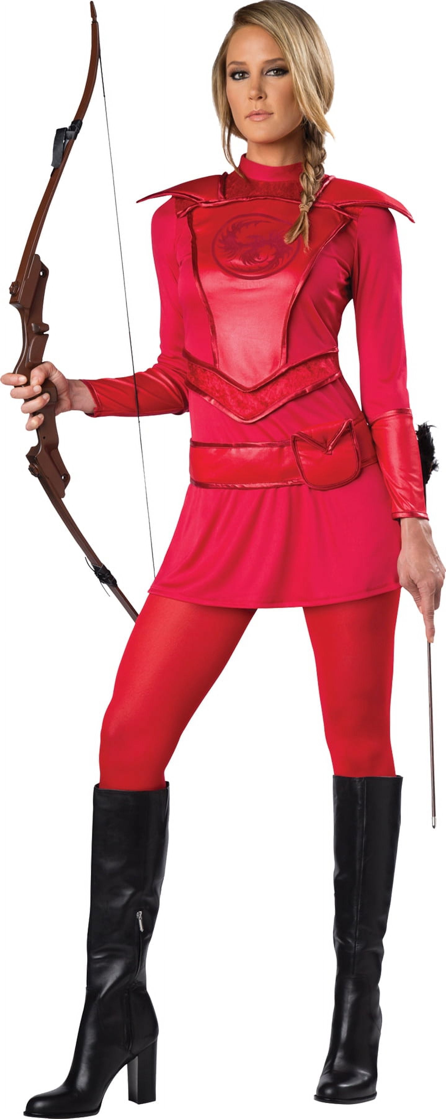 Red Warrior Huntress Women\'s Adult Halloween Costume