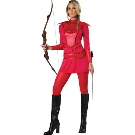 Red Warrior Huntress Women\'s Adult Halloween Costume