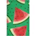 thumbnail image 1 of Red Watermelon Slices Seeds Tea Towels Set of 6 Green Watercolor Kitchen Dish Cloth with Hanging Loop, 18"x28"Lint-Free Absorbent Towel for Kitchen Drying Wiping and Cleaning, 1 of 7