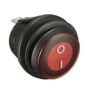 Red Waterproof ON/OFF Rocker Switch Round Car/Boat LED Light 12V DC Universal