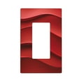 thumbnail image 1 of Red Wave Light Switch Cover Decorative Switch Plates and Outlet Covers Wall Plates for Electrical Kitchen Home Office Art Decor, 1 of 4