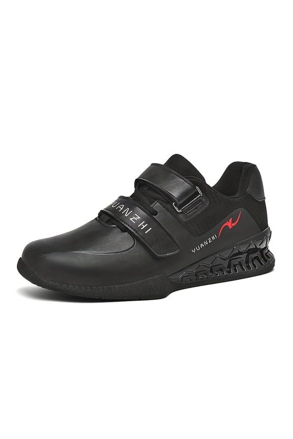 [Red Weightlifting Shoes] Lightweight, Lace-Up Red and Black Weightlifting Shoes for Men and Women | Rubber Base with TPU Sole, All-Season Use, Gym Training Shoes