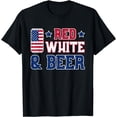 thumbnail image 1 of Red White And Beer Shirt - USA 4th of July Drinking Gift, 1 of 4