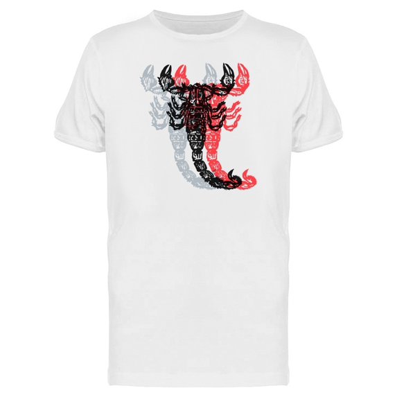 Red White And Black Scorpions Tee Men's -Image by Shutterstock