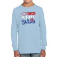 thumbnail image 1 of Red White And Blesed Long Sleeve Toddler -Image by Shutterstock,  4 Toddler, 1 of 4