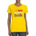 thumbnail image 1 of Red White And Blesed T-Shirt Women -Image by Shutterstock, Female Large, 1 of 4