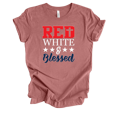 thumbnail image 1 of Red White And Blessed American Inspirational Christian Verse Fourth Of July Event Red White And Blue Ladies Graphic T-Shirt-Mauve-xxxl, 1 of 1