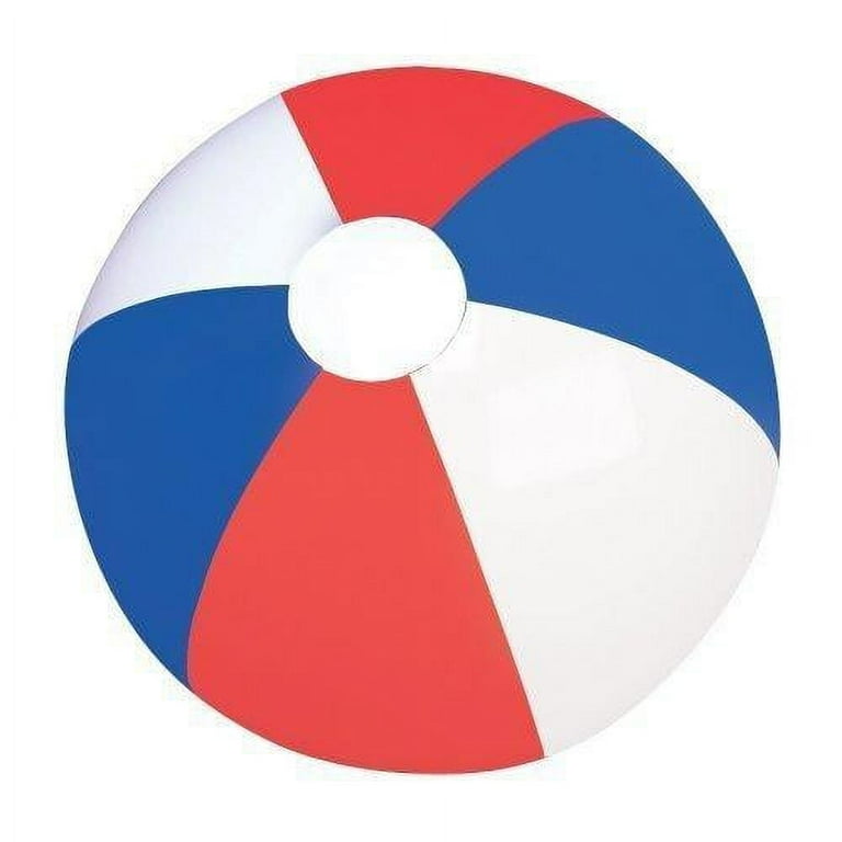 Rhode Island Novelty Red White and Blue Beach Ball Pack of 12