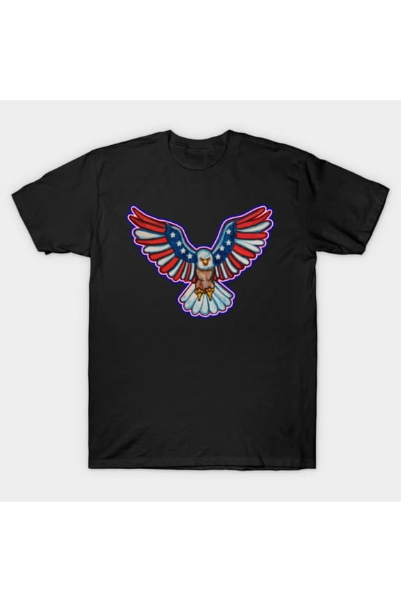 Red White And Blue Eagle Of America Patriotic USA Flag 4th of July Freedom Unisex T-Shirt