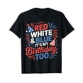 thumbnail image 1 of Red White And Blue It's My Birthday Too Girls Boys T-Shirt, 1 of 5