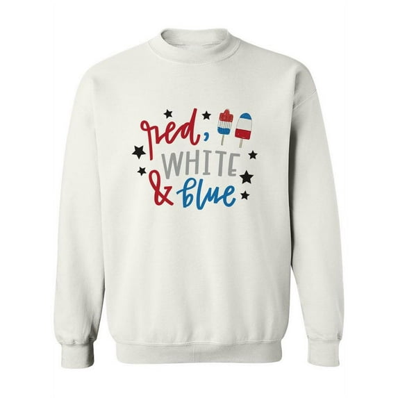 Red, White, And Blue Sweatshirt Women -Image by Shutterstock, Female Small