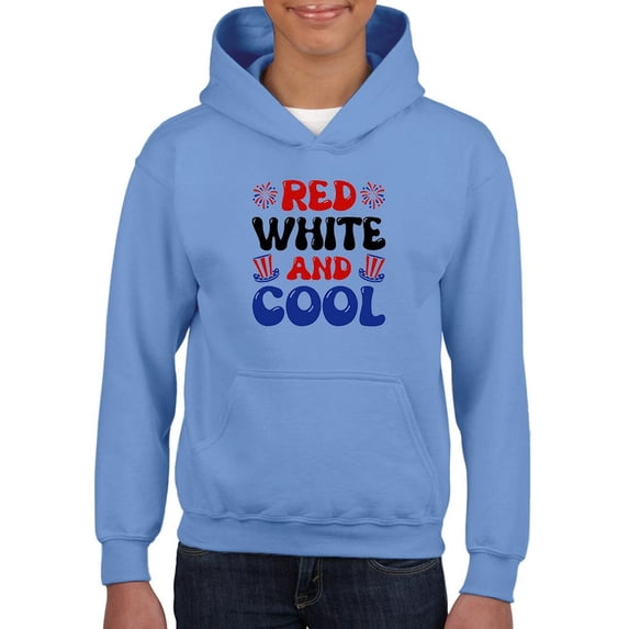 Red White And Cool Hoodie Juniors -Image by Shutterstock, Large