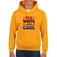 thumbnail image 1 of Red White And Cool Hoodie Juniors -Image by Shutterstock,  Medium, 1 of 4