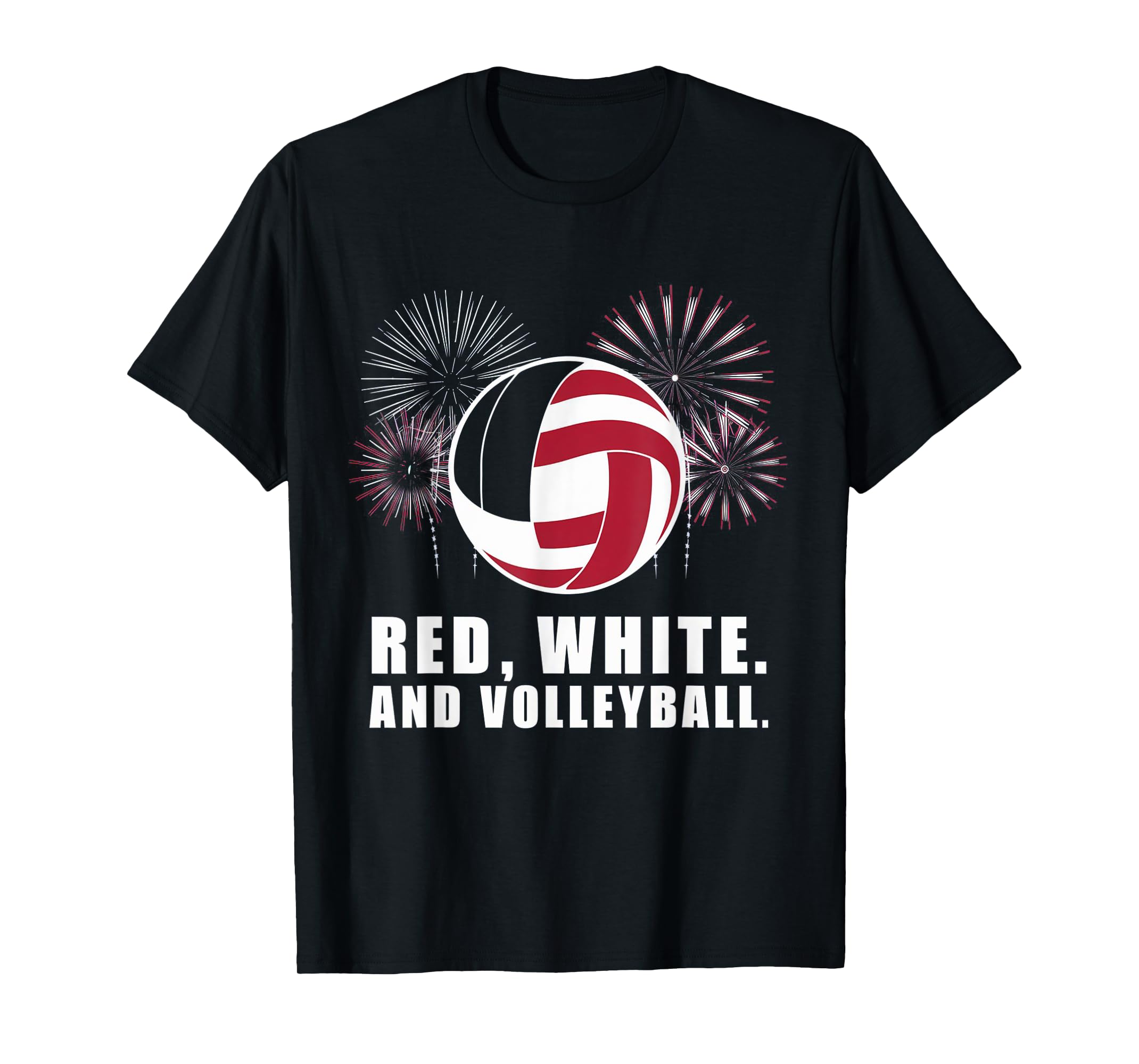 Red White And Volleyball 4th Of July American Flag Player TShirt3XL