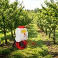 thumbnail image 1 of Red White Backpack Weed Sprayer Mist/Duster Gas Powered Pesticide Agricultural Tool 20L for Gardens, 1 of 14