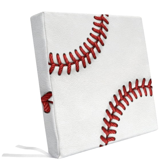 Chusion Texture Red White Baseball Stitching Texture Outdoor Seat Cushion Covers Set of ...