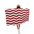 thumbnail image 1 of Red White Beach Towels Oversized Super Absorbent, Modern Abstract Waves Water Ripple Striped Lightweight Bath Towel Quick Dry Sets For Bathroom/Pool/Rv Camping/Beach Play/Gym Room/Picnic 23"x47", 1 of 8
