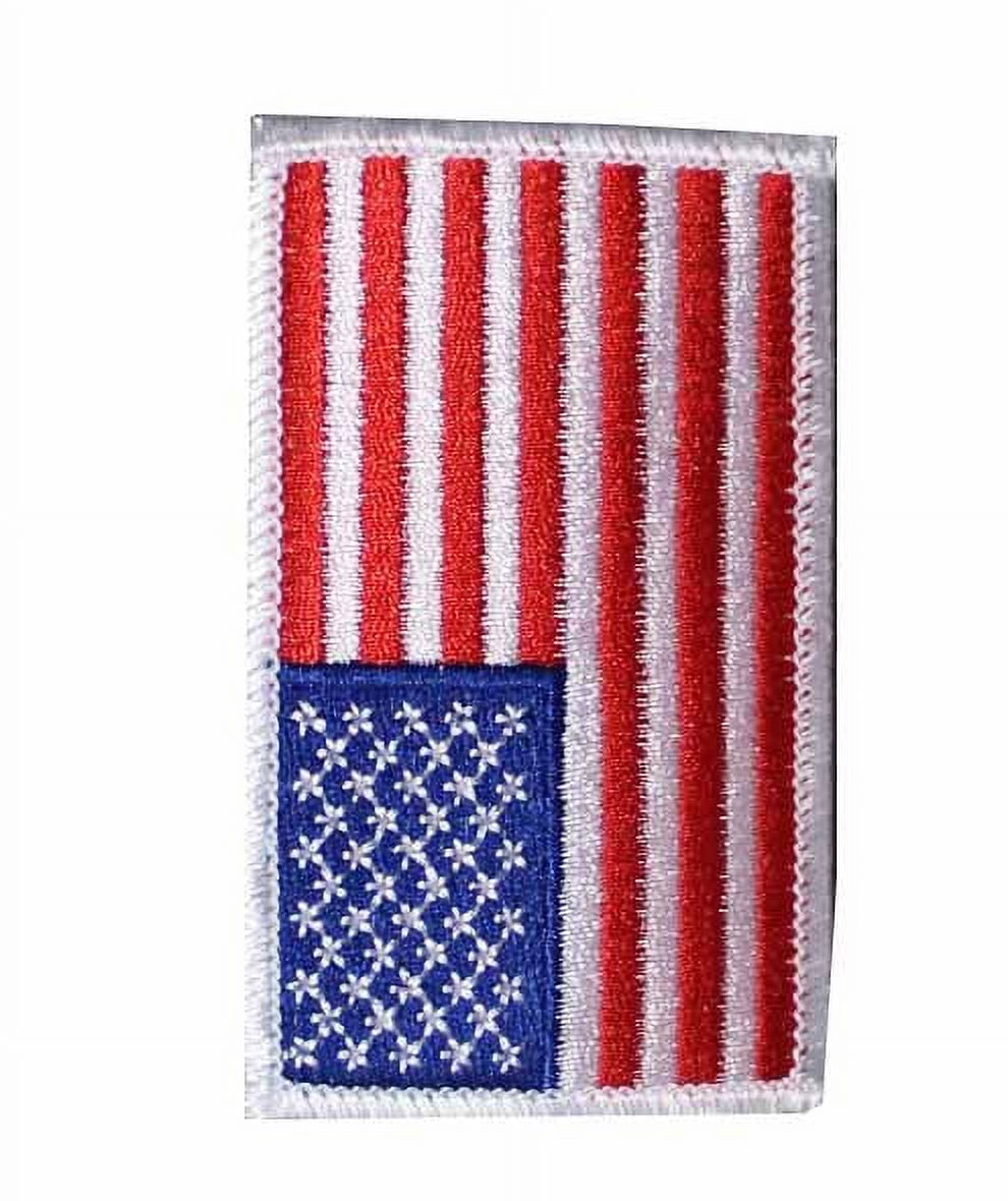 Red/White/Blue American Flag Patch Left Sleeve (Pack of 6) by Solar 1 