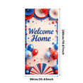 thumbnail image 1 of Red White Blue Balloon Welcome Home Banner Decorative Stars Patriotic Theme for Homecoming Welcome Party Indoor Decor, 1 of 8