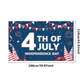 thumbnail image 1 of Red White Blue Banner Fourth of July Decoration Patriotic Theme Independence Day Banner for Party Celebration Outdoor Indoor Event, 1 of 8