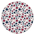 thumbnail image 1 of Red White Blue Baseballs and Stars Pattern Round Fitted Tablecloth with Elastic Edge,Dining Table Cover Waterproof,Outdoor Round Tablecloth for Camping,Dining,Indoor and Outdoor, 1 of 7