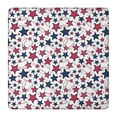 thumbnail image 1 of Red White Blue Baseballs and Stars Pattern Square Fitted Tablecloth with Elastic Edge,Square Table Cover,Washable Elastic Table Cover for Home Kitchen Party Decor 36"x36", 1 of 6